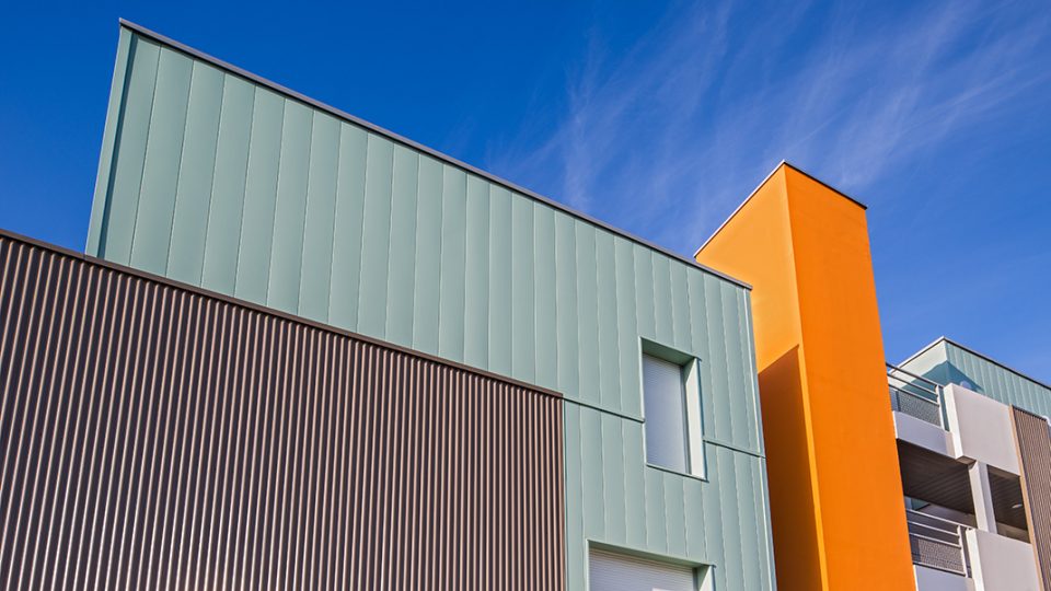Ayer photographe architecture habitat social aiguillon construction vert orange