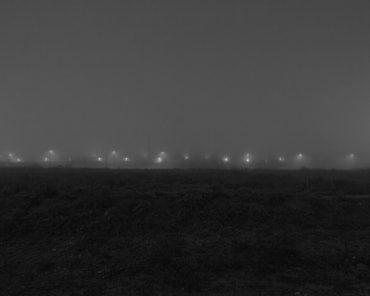 Ayer photographe architecture rennes nuit brume construction la plaine de baud avant les constructions immobilieres