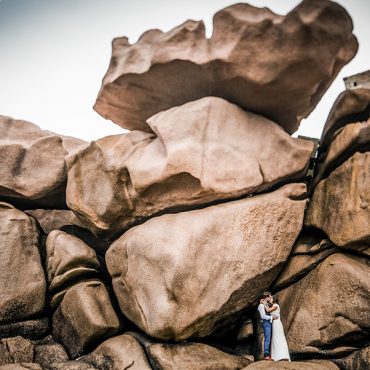 Ayer photographe mariage original ploumanac'h côte de granit rose