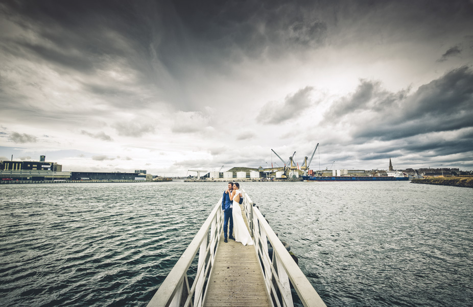 Ayer photographe mariage original port commerce Saint Malo apocalypse