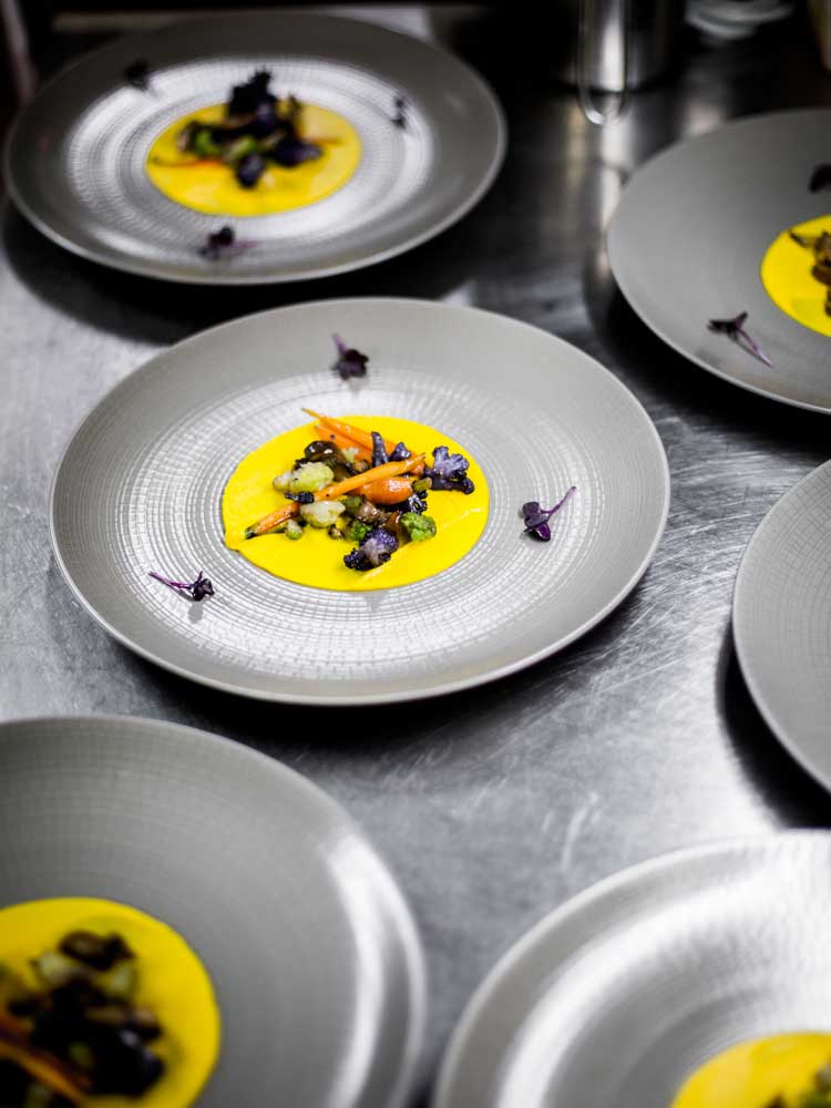Ayer photographe rennes hotel balthazar cuisine gastronomie belles couleurs dans les assiettes