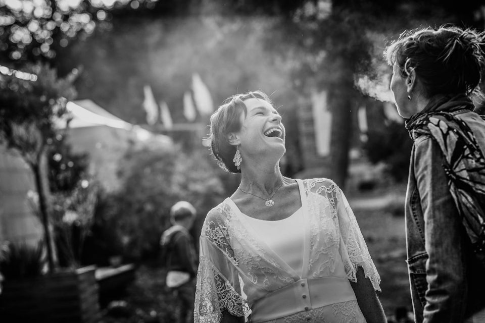 Mariage reportage photographe Rennes lifestyle rire joie